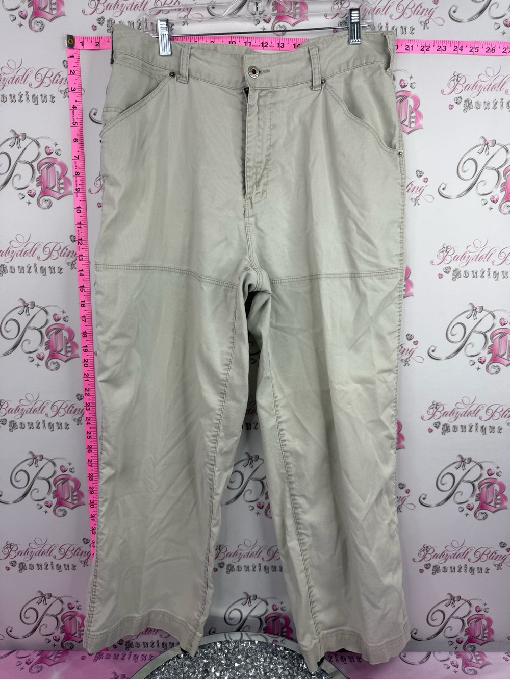 Bluenotes pants cargo Khaki Straight-Leg Chinos in Light Tan y2k